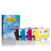 123inkt huismerk vervangt HP 903 multipack zwart/cyaan/magenta/geel 6ZC73AEC 093184